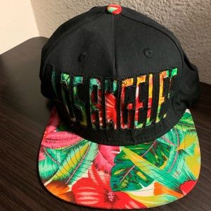 KB Ethos Los Angeles Black Floral SnapBack